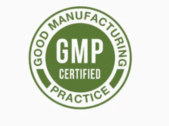 Certification graphic for good manufacturing practice standards